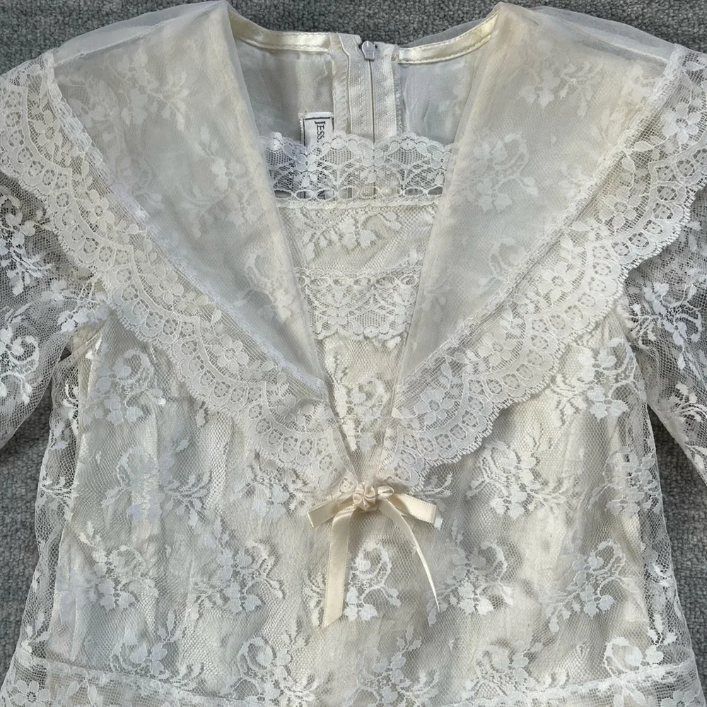 Jessica McClintock Bridal Lace Dress - Picture 3 of 5